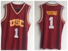 USC Trojans #1 Nick Young Red Baksetball Jerseys