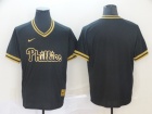 Philadelphia Phillies Blank Nike Black Gold Fashion Jersey