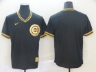 Chicago Cubs Blank Nike Black Gold Fashion Jersey