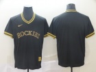 Colorado Rockies Blank Nike Black Gold Fashion Jersey