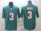 Miami Dolphins #3 Josh Rosen Green Men's Vapor Untouchable Limited Jersey