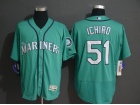 Seattle Mariners #51 Ichiro Suzuki Green Flex Base Jersey