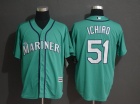 Seattle Mariners #51 Ichiro Suzuki Green Cool Base Jersey