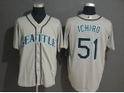 Seattle Mariners #51 Ichiro Suzuki Gray Cool Base Jersey