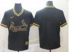 St. Louis Cardinals Blank Black Gold Fashion Jersey