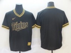 Minnesota Twins Blank Nike Black Gold Fashion Jersey