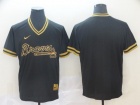 Atlanta Braves Blank Nike Black Gold Fashion Jersey