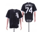 Chicago White Sox #74 Eloy Jimenez Black Cool Base Jersey