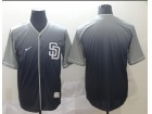 San Diego Padres Blank Blue Nike Fade Jersey