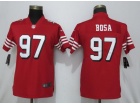 Woman San Francisco 49ers #97 Nick Bosa Red Color Rush Limited Jersey