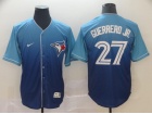 Toronto Blue Jays #27 Vladimir Guerrero JR Blue Nike Fade Jersey