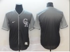 Colorado Rockies Blank Gray Nike Fade Jersey