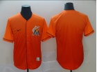 Miami Marlins Blank Orange Nike Fade Jersey