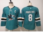 Adidas Woman San Jose Sharks Jerseys #8 Joe Pavelski Green Hockey Jersey