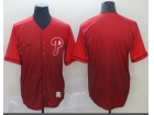 Philadelphia Phillies Blank Red Nike Fade Jersey