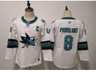 Adidas Woman San Jose Sharks Jerseys #8 Joe Pavelski White Hockey Jersey