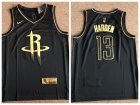 Nike Houston Rockets #13 James Harden Black Golden Swingman Jersey