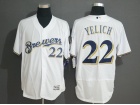 Milwaukee Brewers #22 Christian Yelich White Flexbsse Jersey