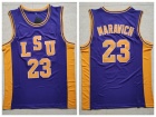 LSU Tigers #23 Pete Maravich Purple Basketball Jersey