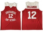 Spartanburg Day School Griffins #12 Zion Williamson Red High School Basketball Jersey