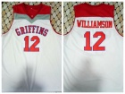 Spartanburg Day School Griffins #12 Zion Williamson White High School Basketball Jersey