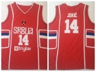 #14 Nikola Jokic Red Serbia Srbija Retro Basketball Jersey