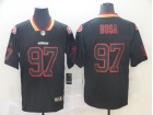 San Francisco 49ers #97 Nick Bosa Black Lights out Vapor Limited Jersey