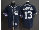 San Diego Padres #13 Manny Machado Blue Flexbase Jersey