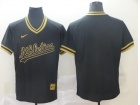 Oakland Athletics Blank Black Gold Fashion Jersey