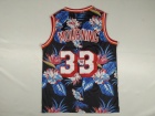 Miami Heat #33 Alonzo Mourning Ness Floral Fashion Throwback Jersey