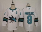 Adidas San Jose Sharks Jerseys #8 Joe Pavelski White Hockey Jersey