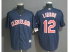 Cleveland Indians #12 Francisco Lindor Navy Blue 2019 Cool Base Jersey