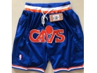 Cleveland Cavaliers Blue Throwback Basketball Shorts