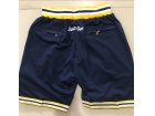 Michigan Wolverines Navy Blue Throwback Basketball Shorts