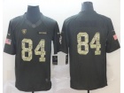 Oakland Raiders #84 Antonio Brown Anthracite Salute To Service Limited Jersey