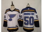 Adidas St.Louis Blues #50 Jordan Binnington White Hockey Jersey