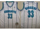 New Orleans Hornets #33 Alonzo Mouring White 1992-93 Hardwood Classic Throwback Jersey