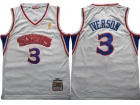 Philadelphia 76ers #3 Allen Iverson White 1996-97 Hardwood Classic Jersey