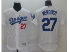 Los Angeles Dodgers #27 Alex Verdugo White Flexbase Jersey