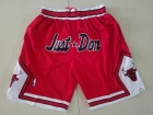 Chicago Bulls Red Just-Don Throwback Basketball Short