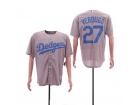 Los Angeles Dodgers #27 Alex Verdugo Gray Cool Base Jersey