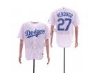 Los Angeles Dodgers #27 Alex Verdugo White Cool Base Jersey