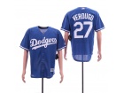 Los Angeles Dodgers #27 Alex Verdugo Blue Cool Base Jersey