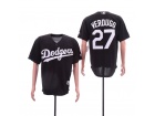 Los Angeles Dodgers #27 Alex Verdugo Black Cool Base Jersey