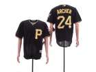 Pittsburgh Pirates #24 Chris Archer Black Cool Base Jersey