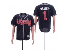 Atlanta Braves #1 Ozzie Albies Navy 2019 Cool Base Jersey