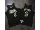 Philadelphia 76ers #3 Allen Iverson Black with Camo Name 2000-01 Hardwood Classic Jersey