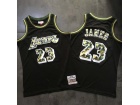 Los Angeles Lakers 23 LeBron James Black with Camo Name 2018-19 Hardwood Classic Jersey