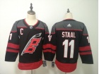 Adidas Carolina Hurricanes #11 Eric Stall Black Hockey Jersey