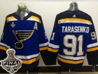 Adidas St.Louis Blues #91 Vladimir Tarasenko Blue with 2019 Stanley Cup Hockey Jersey